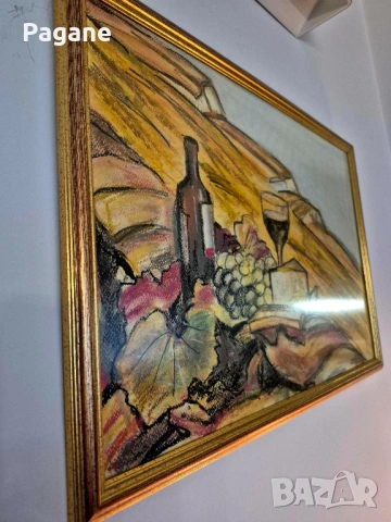 Картина "Побъркани светове" - Антон Дилов (59х42 см.), снимка 2 - Картини - 53302541