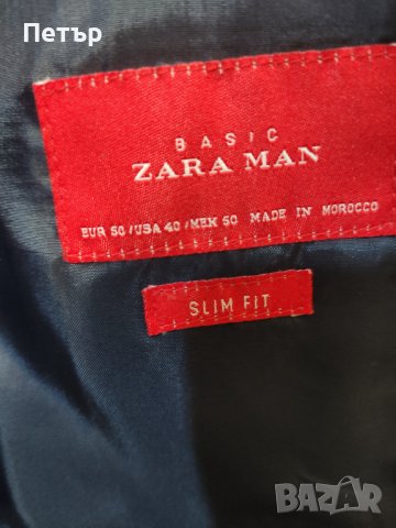 Мъжки костюм на Zara (тъмно син), снимка 3 - Костюми - 44243992