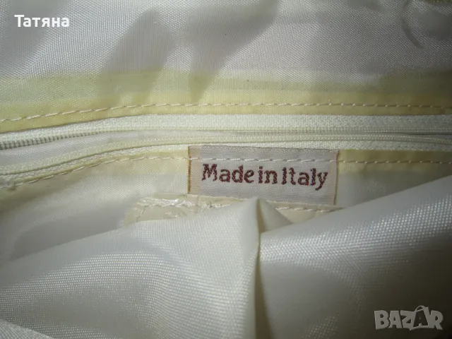 ЧАНТА- FENDISSIME;ИТАЛИЯ ;ЗАЕШКА/ушита по поръчка  / КОЖЕНИ/ЗЛАТИСТИ-  чанта и плик;, снимка 9 - Чанти - 12551912