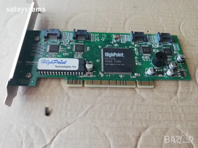 HighPoint Rocket Raid 1640 PCI 4x Sata Internal Raid Controller Card, снимка 5 - Други - 48130900
