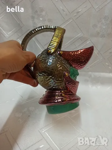 Рядка каничка за мляко или др във формата на рицарски шлем -Luigi Carron Alcyone Marostica Italy, снимка 6 - Антикварни и старинни предмети - 49646610
