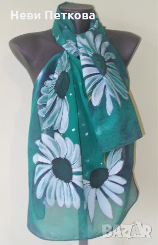 Рисуван шал БОР И МАРГАРИТИ, снимка 4 - Шалове - 31748306
