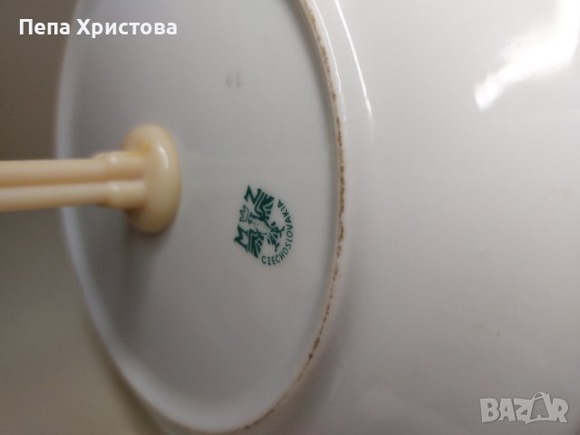 Порцеланова триетажна поставка Чехия, снимка 6 - Прибори за хранене, готвене и сервиране - 40685418