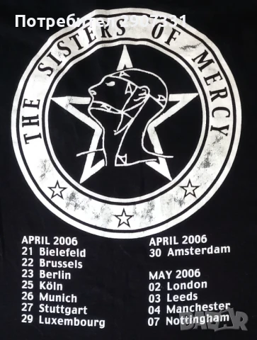 тениска с дълъг рукав групи Sisters of Mercy. Тур 2006, снимка 4 - Тениски - 50489555
