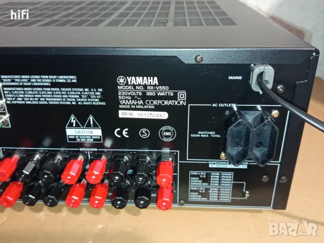 6.1 ресивър Yamaha RX-V550, снимка 6 - Ресийвъри, усилватели, смесителни пултове - 56510276