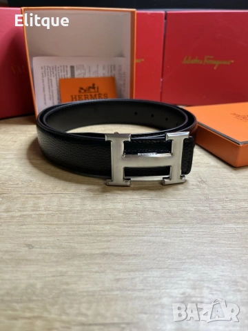 колани от естествена кожа в кутия hermes , снимка 4 - Колани - 53216858