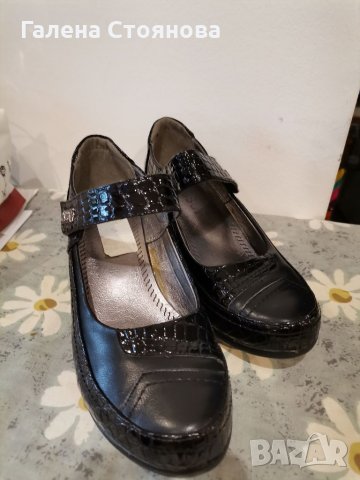 Дамски черни обувки, снимка 2 - Дамски ежедневни обувки - 34441555