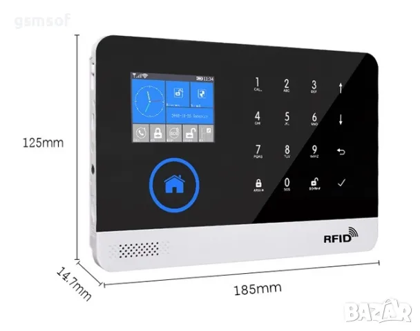 GSM, WiFi интелигентна алармена система за дом, офис, магазин, вила, апартамент, снимка 2 - Друга електроника - 47533219
