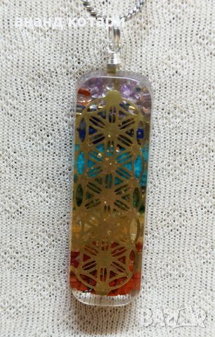 Оргонит – медальон от Индия, снимка 2 - Колиета, медальони, синджири - 31103207