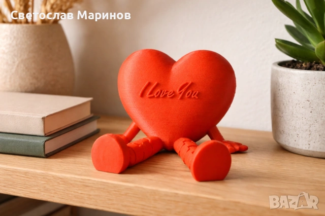 Персонализирано 3D сърце за Свети Валентин, снимка 3 - Декорация за дома - 53340201