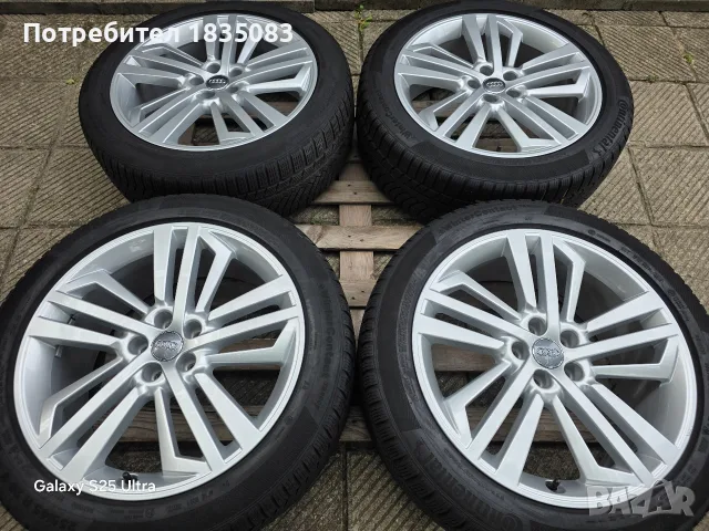 Лети джанти 20ки 5х112 Audi + зимни гуми 255/45/20 Continental, снимка 2 - Гуми и джанти - 56244553