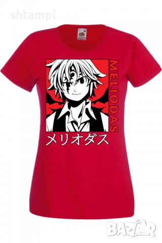 Дамска тениска The Seven Deadly Sins Meliodas 04,Анимация,игра,Празник,Повод., снимка 3 - Тениски - 38074785
