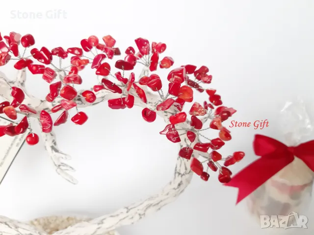 Дръвче Полускъпоценни Камъни, Подарък Момиче, Подарък Камъни, Подарък Жена, Рожде ден, снимка 2 - Други - 35683010