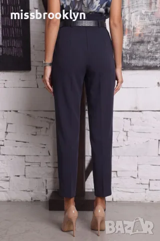 Панталон “Navy Tailored Fit” – тъмносин елегантен панталон арт.8026, снимка 3 - Панталони - 55821287