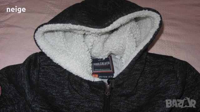 Soulcal&Co топъл ватиран суитшърт като нов (11-12 г), снимка 3 - Детски анцузи и суичери - 37273872