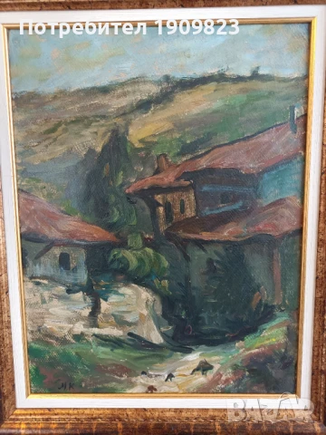 Стара маслена картина , снимка 4 - Картини - 50506617