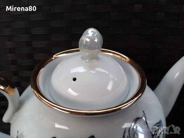 Чаен сервиз * Жемчужный * - ЛФЗ, снимка 4 - Сервизи - 54175547