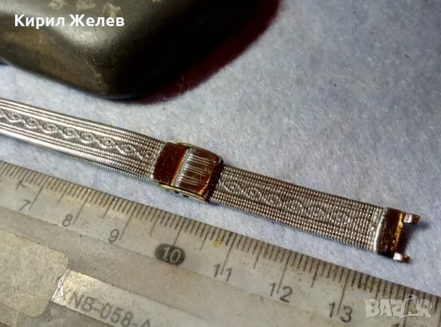 СТАРА НИКЕЛИРАНА БРОНЗОВА РЕТРО ВЕРИЖКА за РЪЧЕН ЧАСОВНИК СТИЛНА ОРНАМЕНТИКА МАРКИРОВКА 49853, снимка 11 - Антикварни и старинни предмети - 48694301