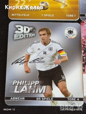 Колекционерски картички на футболисти МИРОСЛАВ КЛОЗЕ,САМИ КЕДИРА, МАНУЕЛ НОЕР 51046, снимка 5 - Колекции - 51701458