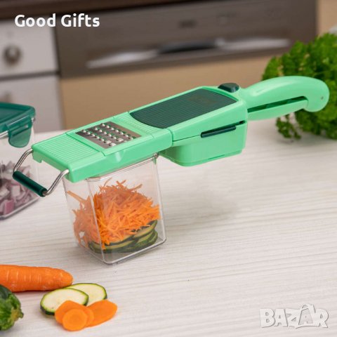 8 в 1 Комплект Ръчно ренде за лесно и бързо рязане на плодове и зеленчуци, снимка 5 - Други - 39384544