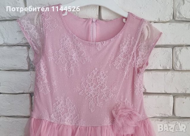 Розова финна рокля за принцеса 5-6г., от "Точици" , снимка 3 - Детски рокли и поли - 35599418