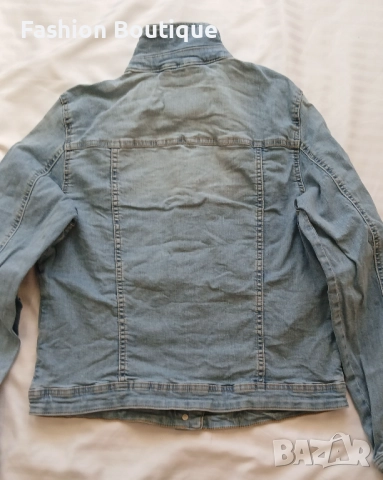 Дамско дънково як, БЕЗ ЗАБЕЛЕЖКИ, размер- М/Л Цена: 30лв, снимка 4 - Якета - 51908232