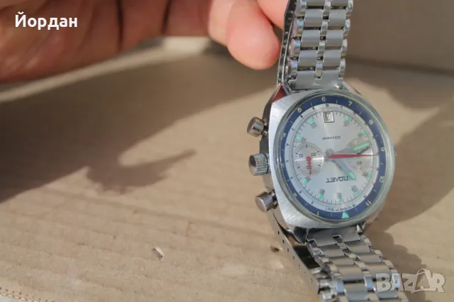 СССР мъжки часовник ''Полет'' хронограф  23 камъка, снимка 15 - Мъжки - 49483691