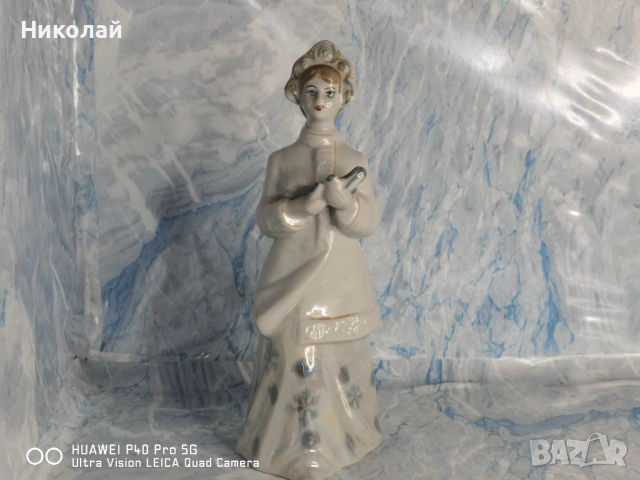 Стара Съветска Руска Порцеланова Фигура Статуетка Полонски Завод Снежанка