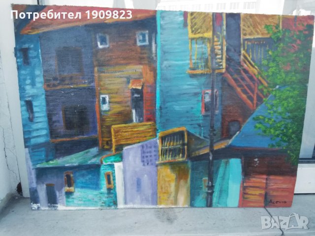 Българска картина Асенов, снимка 5 - Картини - 29518494