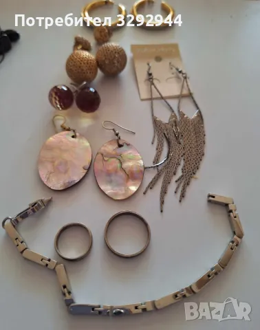 Сребърни пръстени,обеци и колиета,гердани, снимка 10 - Колиета, медальони, синджири - 49305266