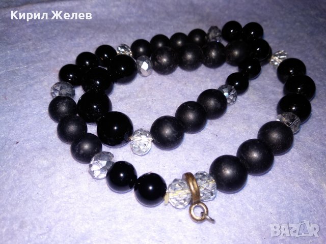 СТИЛНО АРИСТОКРАТИЧНО ВЕЧЕРНО КРИСТАЛНО АРТ ДЕКО КОЛИЕ 34733, снимка 7 - Колиета, медальони, синджири - 39191168