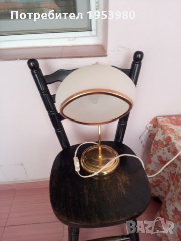 Месингова настолна лампа, снимка 3 - Антикварни и старинни предмети - 31025407