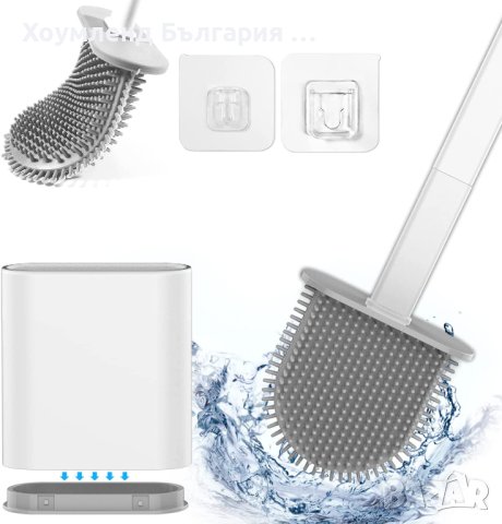 Силиконова четка за бързо и лесно почистване на тоалетна, снимка 4 - Други - 40639823
