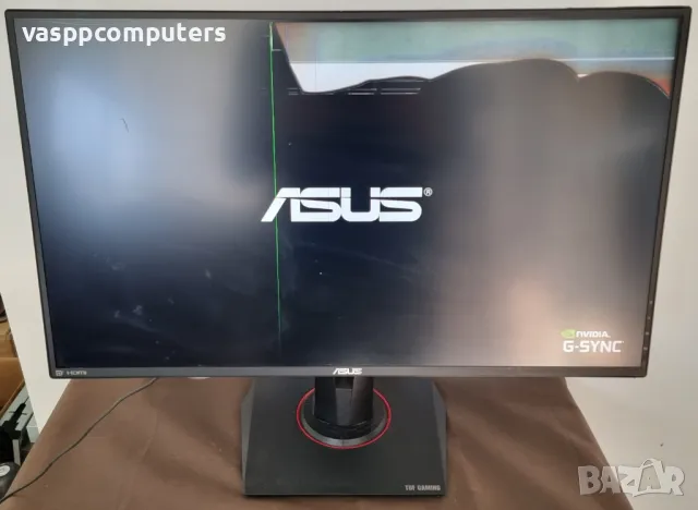 монитор ASUS TUF Gaming VG27AQ със счупен дисплей