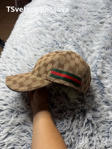 шапка с козирка Gucci , снимка 4 - Шапки - 56087377