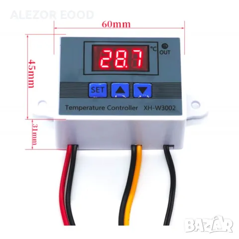 Терморегулатор XH-W 3002, -50 до +110° C, 12VDC,NTC10K - 100см, 4261, снимка 2 - Друго търговско оборудване - 49007393