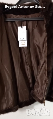 Продавам палто цвят кафе Ново, снимка 3 - Палта, манта - 52929511