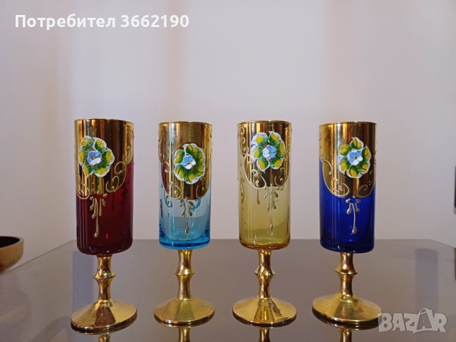 Чаши Мурано, снимка 3 - Декорация за дома - 52586469