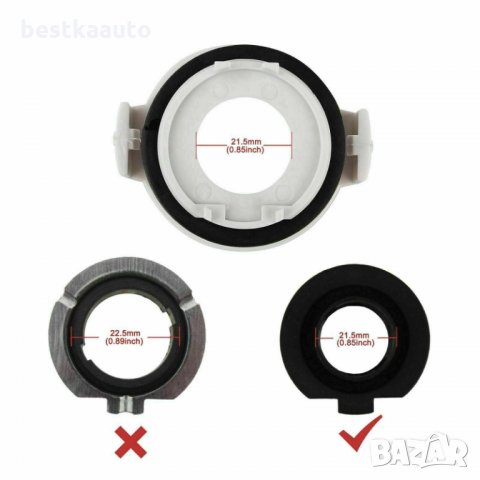 База адаптер за ксенон LED диодни крушки за БМВ Е46/BMW E46 H7 формат, снимка 5 - Аксесоари и консумативи - 31353346