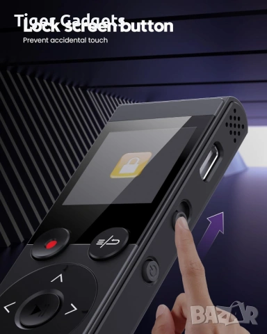 BBEIYY V10 диктофон 128GB мини записващо устройство 3072kbps, снимка 5 - Други - 53998969