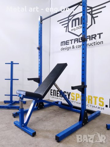 Стойка за клекове (Squat rack), снимка 4 - Фитнес уреди - 28415779