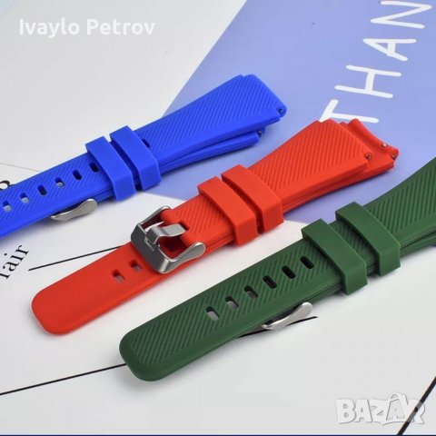 Силиконови каишки - Huawei GT/GT2/GT3/PRO -  46mm., снимка 5 - Каишки за часовници - 38048884