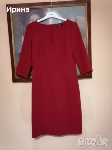 Черна рокля DiKa, XS размер, Червена рокля Hallhuber ,36 размер, снимка 4 - Рокли - 53352072