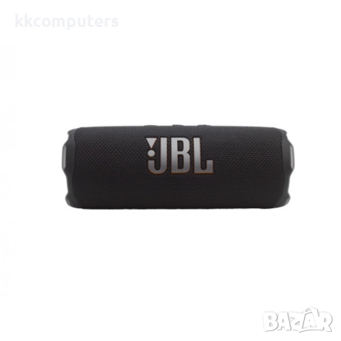 JBL Flip 7 BLK Портативна Bluetooth тонколона - 30W, IP68 водоустойчива, до 16 часа батерия, Черна