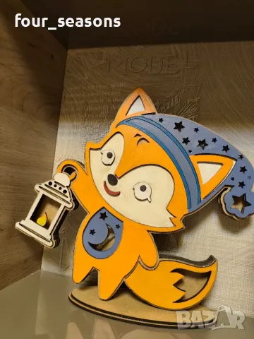 Детски лампи - мече, лисица, слонче, снимка 5 - Детски нощни лампи - 49780494