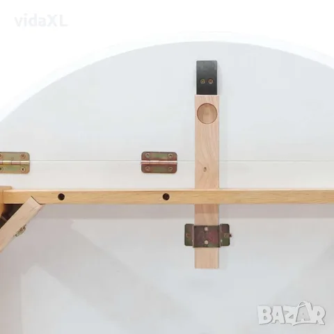 vidaXL трапезна маса естествено масивно дърво гума, снимка 10 - Маси - 56147543