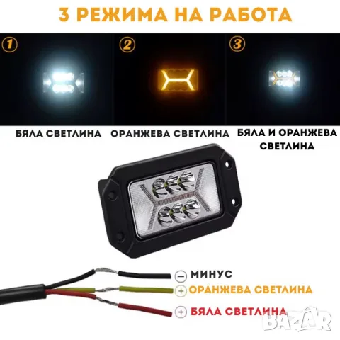Комплект LED халогени за вграждане 40 W, снимка 5 - Аксесоари и консумативи - 55863983