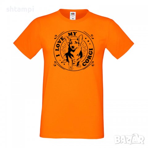 Мъжка тениска I Love My Corgi Dog,Куче, животно,подарък,изненада, снимка 8 - Тениски - 36933842