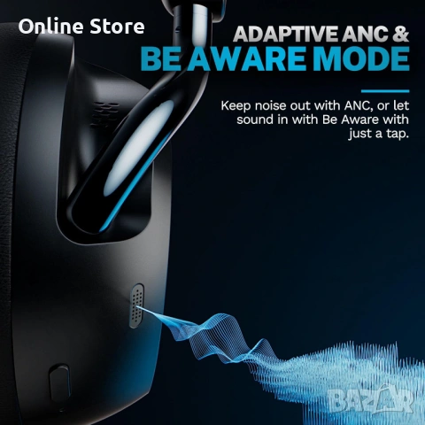 JLab Epic Lux Lab Edition безжични слушалки с активно шумопотискане ANC, снимка 2 - Bluetooth слушалки - 54169951