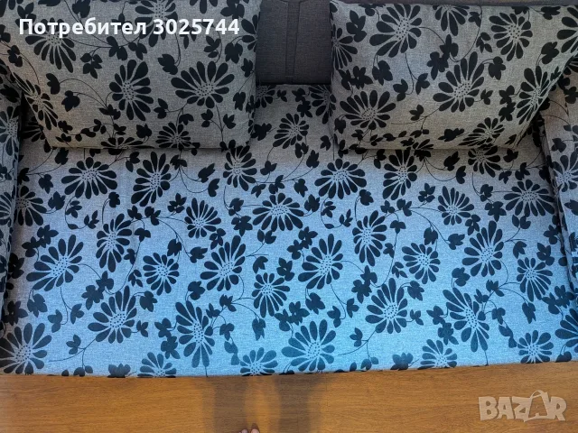 Двуместен прав диван с функция сън - 187 х 84 х 75 см, снимка 3 - Дивани и мека мебел - 56004687